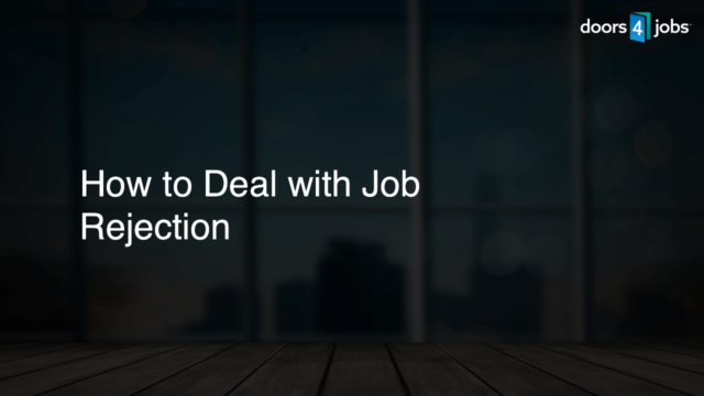 How to Deal with Job Rejection