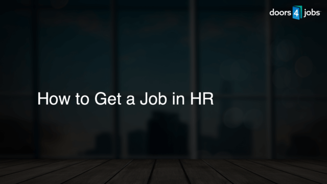 How to Get a Job in HR