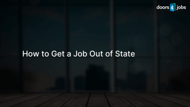 How to Get a Job Out of State