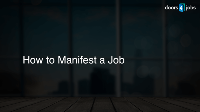 How to Manifest a Job