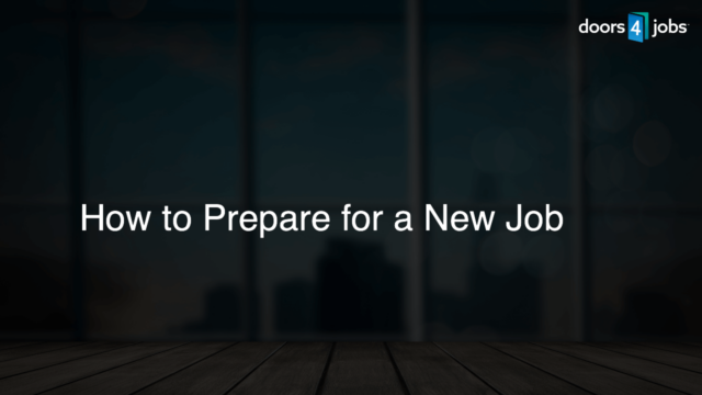 How to Prepare for a New Job