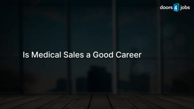Is Medical Sales a Good Career
