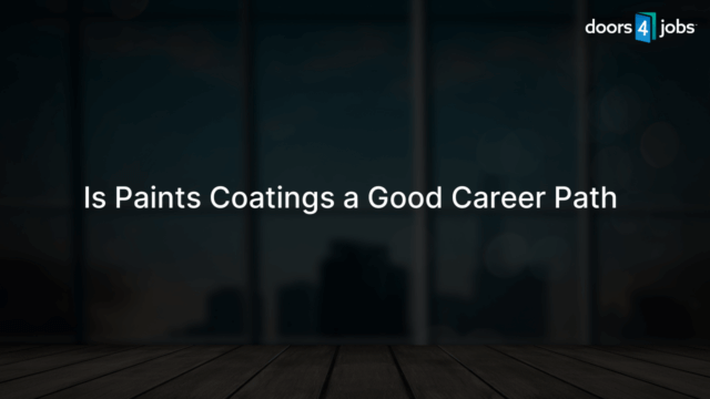 Is Paints Coatings a Good Career Path