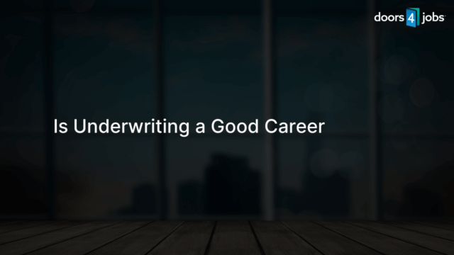 Is Underwriting a Good Career